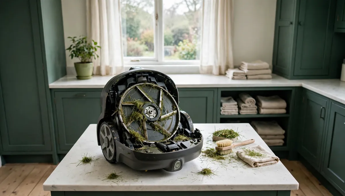 Robot tondeuse qui ne coupe pas : causes et solutions
