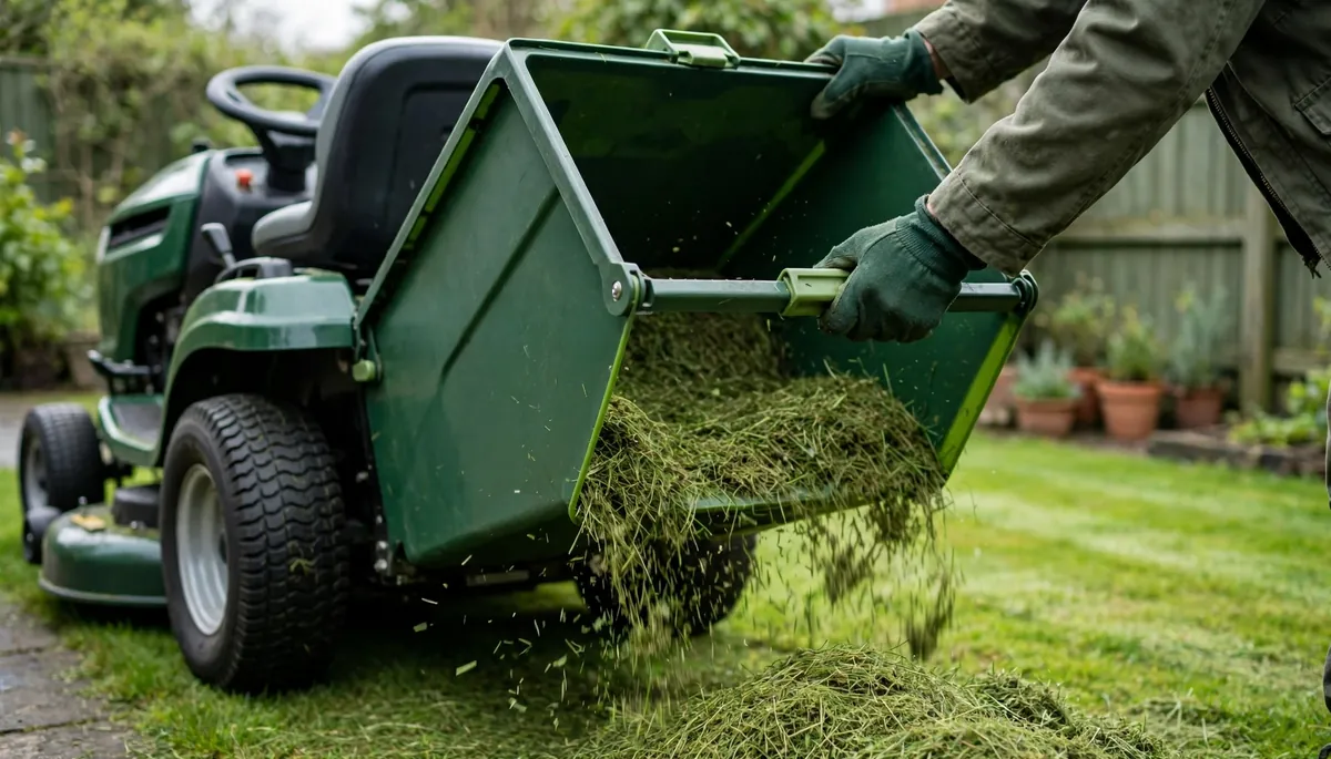 Comment ramasser l'herbe avec son tracteur tondeuse ?